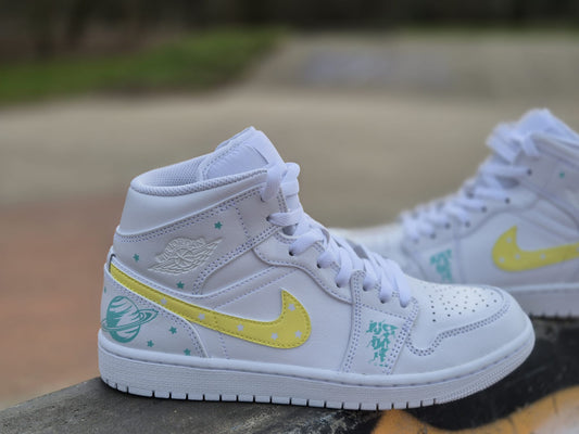 Custom Sneaker Nike Jordan 1 Mid Saturn