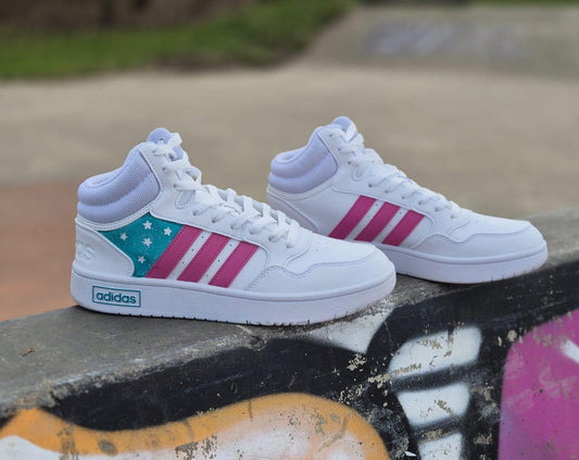 Adidas Hoops Custom Sneaker Stars and Stripes